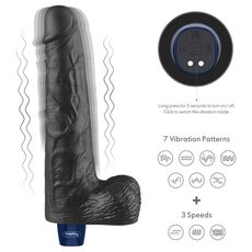 Butonul unic si cele 7 tipare de vibratie plus 3 viteze ale vibratorului Real Softee