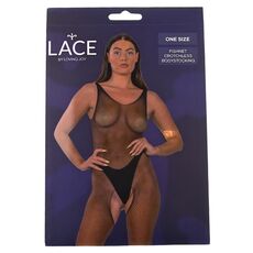 Bodystocking plasa Lace by LJ Negru, ambalaj cutie