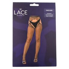 Colanti plasa Lace by LJ Negru, ambalaj cutie