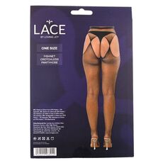 Colanti plasa Lace by LJ Negru, cutie vedere spate cu specificatii