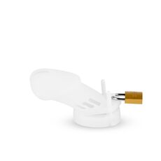 Centura Castitate Silicon Alb cu Lacat
