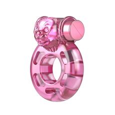 Inel Vibrator Penis BAILE Ursulet Roz detaliu