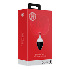 Coada Iepuras Butt Plug detaliu blana pufoasa