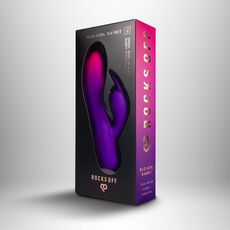 Vibrator Rabbit Rocks Off Glo-Girl, silicon mov-magenta