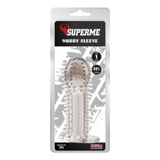 Prelungitor penis cu tepi Nubby Grey
 ambalaj