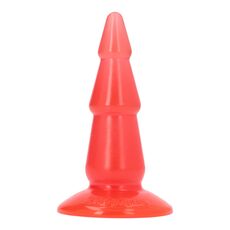 Plug Anal Pino Jelly Rosu, detaliu sectiuni piramidale