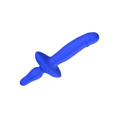 Vibrator anal Ritter Albastru, detaliu baza si maner