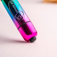 Mini Vibrator Rocks Off RO-80mm Rainbow, detaliu buton de control