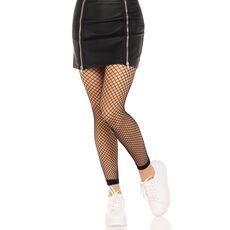 Dres Industrial Net Footless Tights, Black, S-L