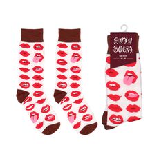 Sosete LIP LOVE Sexy Socks by Shots, 42