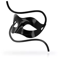 Masca Ohmama Masks Opaque Classic Neagra, profil, snururi de satin