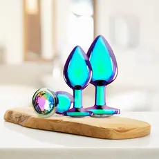 Venice Collection - Metal Anal Plug Set 3 buc. - Iridescent
