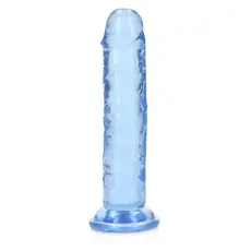 Dildo cu ventuza Straight Realistic REALROCK 6''- Bleu imagine