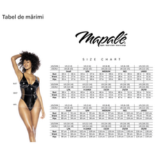 Mapale - Tabel de marimi (bust, talie, solduri)