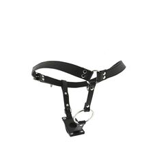 Chilot piele pentru Strapon Blaze String with Penis Ring