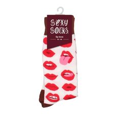 Sosete LIP LOVE Sexy Socks by Shots, 42-46EU - prezentare