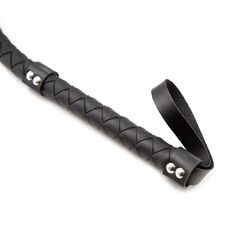 Bici Long Whip Negru LateToBed, gros plan impletitura