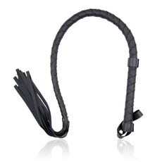 Bici Long Whip Negru LateToBed, 85cm, impletitura completa