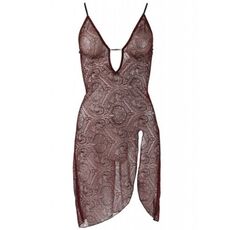 Bordeaux Red Dress with Glitter fara manechin