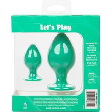 Set Dopuri Anale CalExotics Cheeky 2 Anal Plugs Set - Verde box