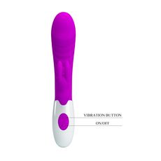 Vibrator Iepuras obraznic Pretty Love - Purple buton telecomanda