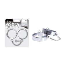 Jucarie pentru adulti Excellent Power Sex, catuse metalice argintii extra, 70 mm