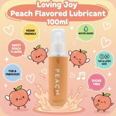 Loving Joy Peach Flavoured Lubricant 100ml funny
