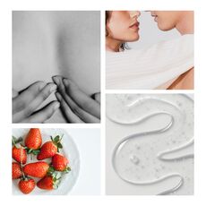 Colaj cu atingeri de piele, capsuni si textura transparenta a gelului System JO Nipple Titillator