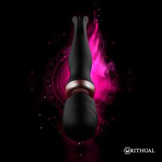 Aparat de Masaj Extern Rithual Akasha Wand 2.0 Black – Reincarcabil, Submersibil si Ultra-Flexibil