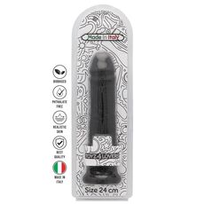 Dildo XXL negru Made in Italy, [ 23cm x 4,5cm ] cutia