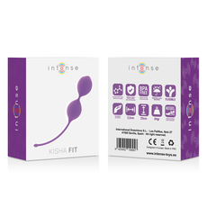 Cutia produsului Intense Kisha Fit, cu pictograme BPA free si dimensiuni