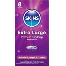 Cutia Skins Extra Large, pachet de 8 prezervative