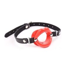 Gag Ohmama Fetish - Red Lip Gag With Strap- detaliu