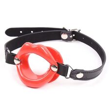 Gag Ohmama Fetish - Red Lip Gag With Strap vedere frontala