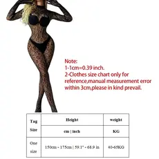 Lace by LJ Gloved Leopard Print Catsuit Black
