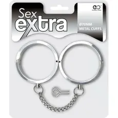 Jucarie pentru adulti Excellent Power Sex, catuse metalice argintii extra, 70 mm