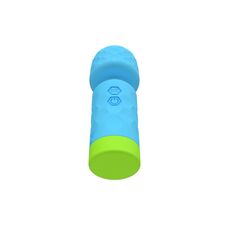 Mini Massager - Aparat Masaj Miky Vibrator - Albastru, 10 Vibratii vederec de jos