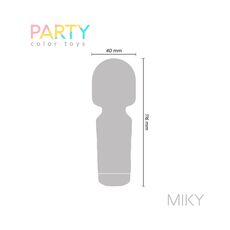 Mini Massager - Aparat Masaj Miky Vibrator - Violet, 10 Vibratii