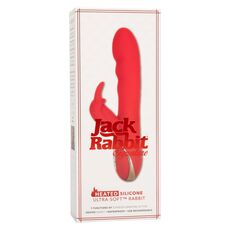 Vibrator rabbit cu incalzire Jack Rabbit Signature CalExotics rosu, detaliu panou control