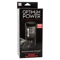 Masturbator cu bile si vibratie Ultimate Power Stroker CalExotics negru, cutie originala Optimum Power
