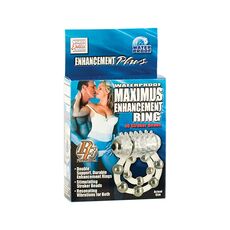 Inel Penian Vibrator California Exotics Maximus 10 Bile, Transparent  - Cutia