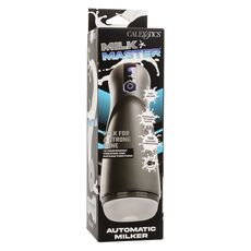 Masturbator automat cu vibratie si suctiune Milk Master CalExotics negru, detaliu panou control digital