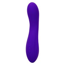Vibrator flexibil Bend and Hold Rumbler CalExotics mov, vedere de ansamblu cu tija curbata
