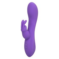 Vibrator rabbit flexibil Bend and Hold Double Rumbler CalExotics mov, vedere de ansamblu