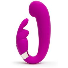 Vibrator Mini G-Spot Happy Rabbit Curve, Violet, 15 Vibratii
