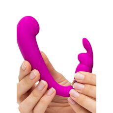 Vibrator Mini G-Spot Happy Rabbit Curve, Violet, 15 Vibratii utilizare