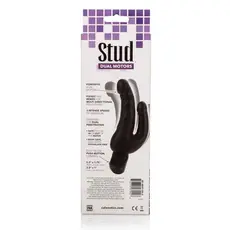 Vibrator Negru Dublu Bendie Stud Over & Under - spate cutie