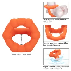 Inel penis Dublu Alpha&trade; Liquid Silicone All Star Ring caracteristici