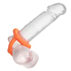 Inel penis Dublu Alpha&trade; Liquid Silicone All Star Ring montaj