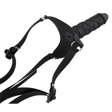 Strapon pentru femei negru - Silicone Strap-on, You2Toys detaliu 2